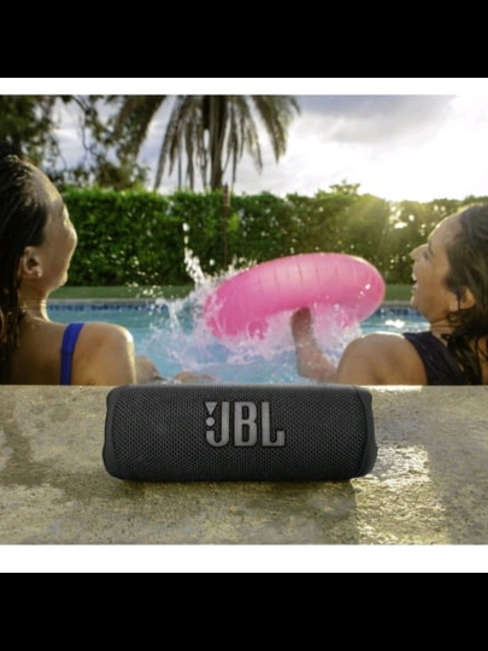 JBL Flip 6 Portable Bluetooth Speaker in Black